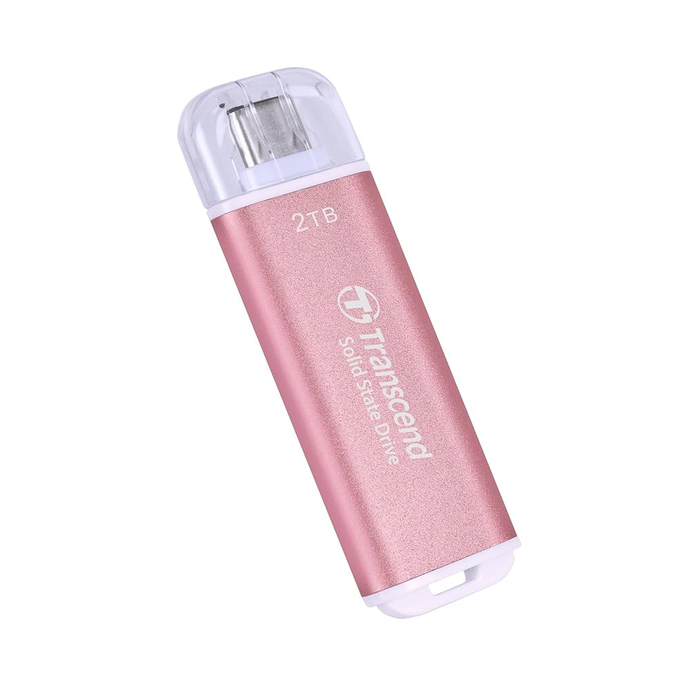 トランセンド　TS2TESD300C [スカイブルー] Transcend ESD300 2TB USB-C Portable External SSD - Sky Blue